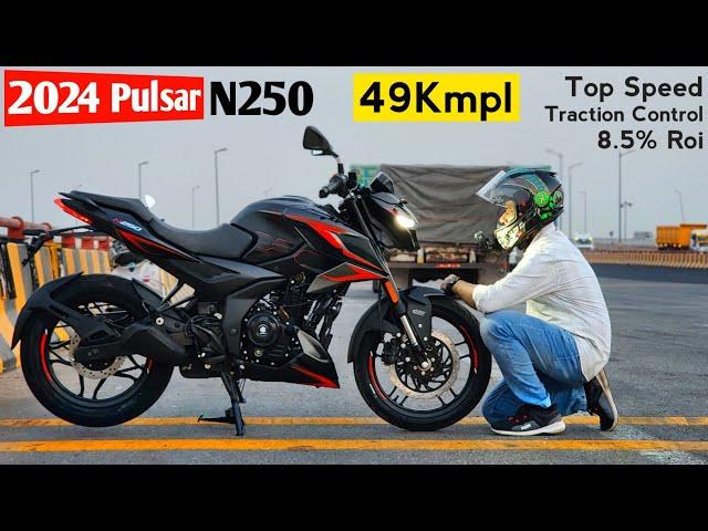 2024 Bajaj Pulsar N250 Detailed Review | New Features | Traction Control | Top Speed | Emi Finance