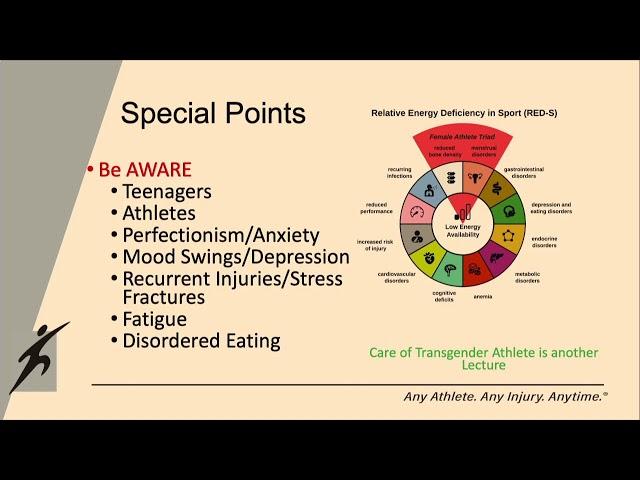 Menstruation in Athletics – Adjusting Load/ Care Lindsay Stephens DO