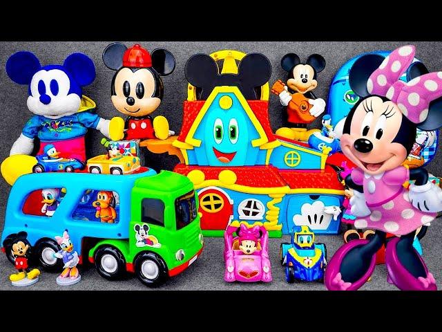 10 minute Satisfying Unboxing Disney Junior Minnie Mouse Jumbo Fun House Playset | Review Toys ASMR