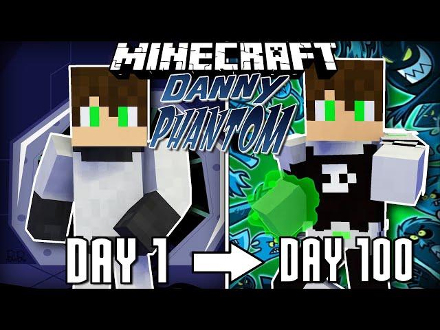 I Attempt to Survive 100 Days in Hardcore Minecraft as Danny Phantom... Here's What Happened!