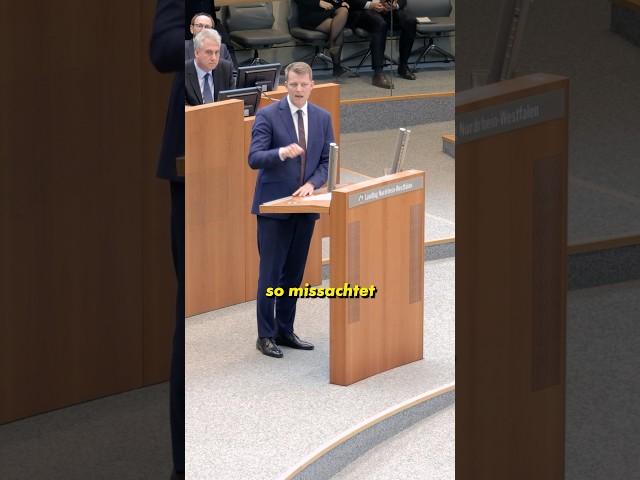 „Diese Landesregierung hat keinen Respekt fürs Parlament“‼️ #nrw #politik #demokratie