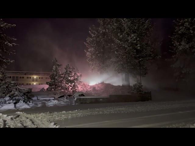 DBC Mammoth Lakes first wave. #bomb #cyclone #snow #country