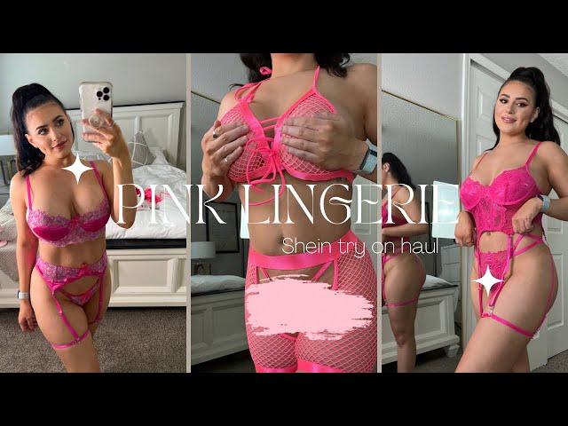 Pink Lingerie From Shein Try On | #tryon #sheinhaul