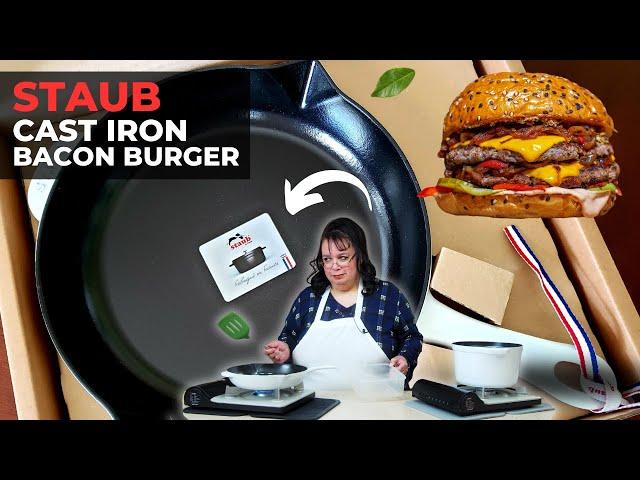 Staub Cast Iron Skillet Bacon Cheeseburger