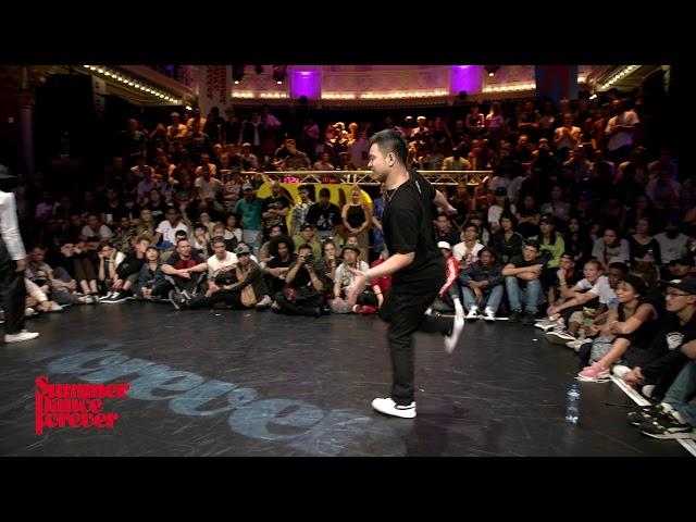 Angyil McNeal vs Hozin JUDGE BATTLE Popping Forever - Summer Dance Forever 2017