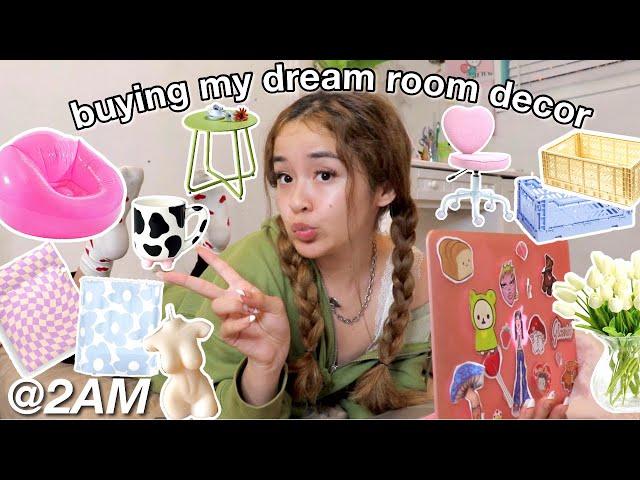 online shop with me for my DREAM ROOM! *room decor unboxing haul*