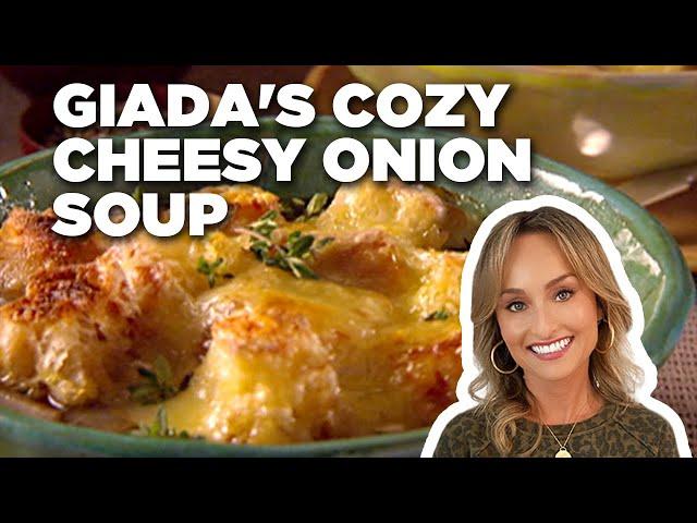 Giada De Laurentiis' Cozy Cheesy Onion Soup | Everyday Italian | Food Network