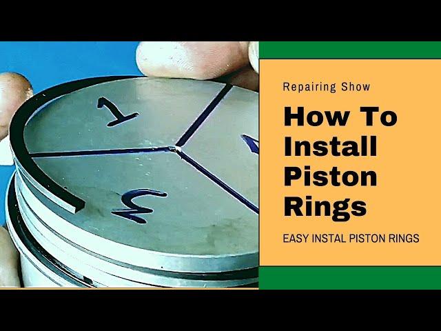 Piston Rings Installation Easily l How To Install Piston Rings