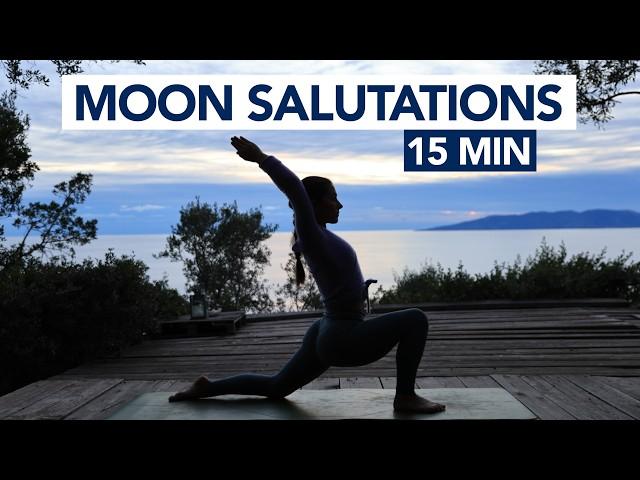 15 Min Moon Salutations | Yoga Routine For Better Sleep