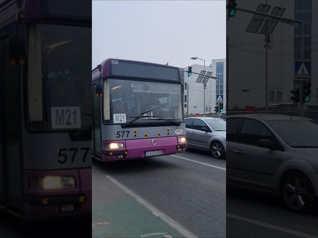 Autobuzul Irisbus Agora L #577 pe linia M21 (@Ediagora477  @davidconecto972 @Mihailagora577 )