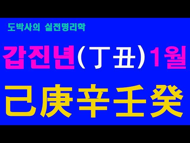 갑진년 정축월 통변  - 기경신임계 -