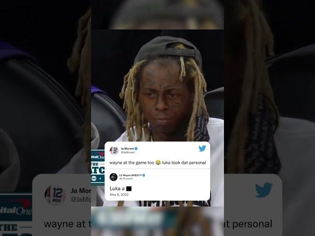 Never forget Lil Wayne's reaction to Luka's cross last year 