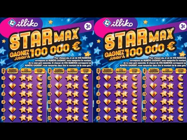 NOUVEAU JEU À GRATTER FDJ !! STAR MAX !! On s'en gratte 10 tickets