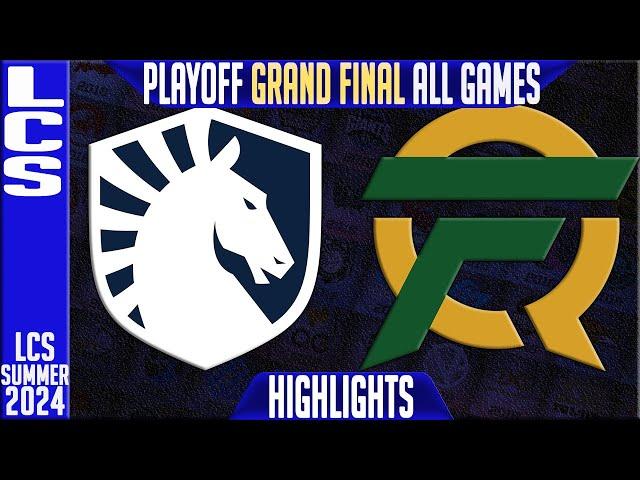 TL vs FLY Highlights ALL GAMES | LCS GRAND FINAL Summer Playoffs 2024  | Team Liquid vs FlyQuest