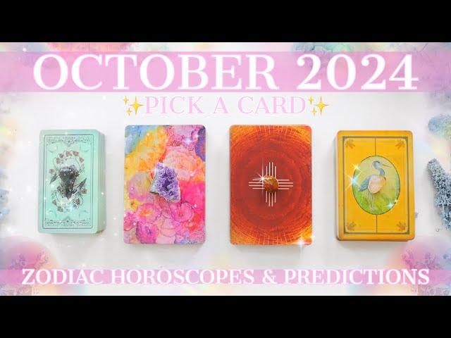 YOUR October 2024 Personal Prediction (For Your Zodiac)Tarot ReadingHoroscopez‍️Pick 2