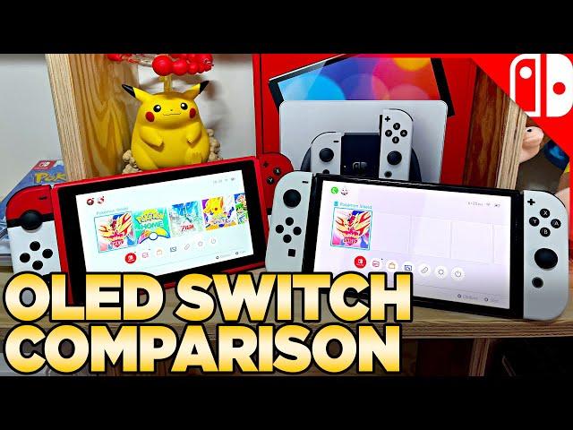 OLED Nintendo Switch Comparison & Unboxing