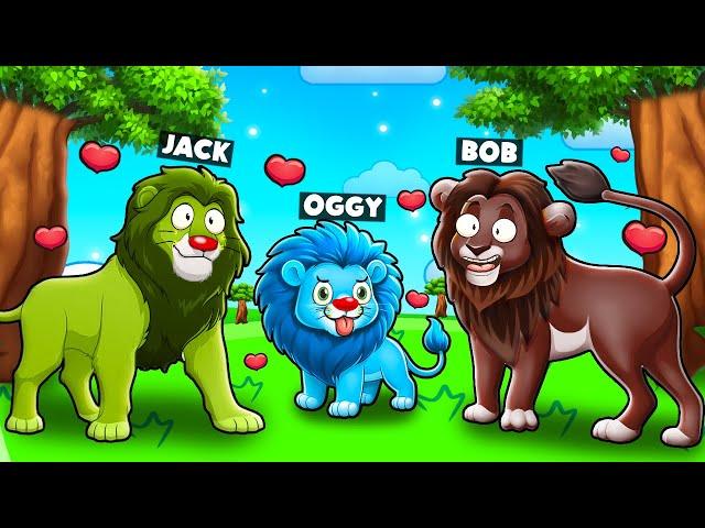 Roblox Oggy Join New Lion Pride With Jack And Bob