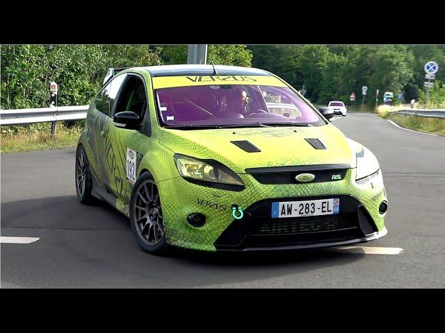 BEST OF Ford Focus RS/ST 5 Cylinder SOUNDS Compilation- Accelerations, Revs, Flames..