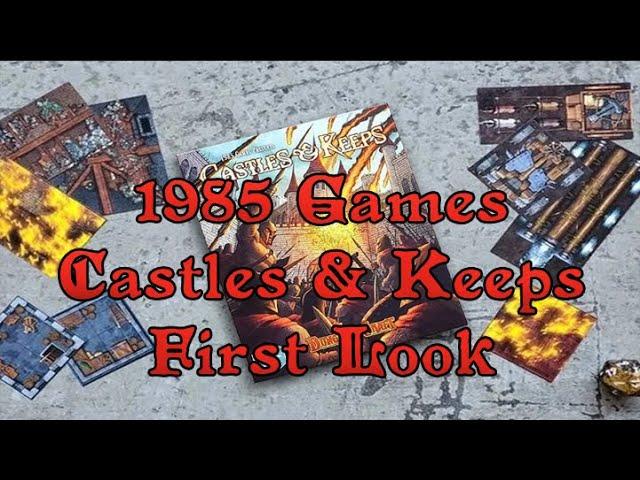 First Look 1985 Games Castles & Keeps Dungeon Craft Set