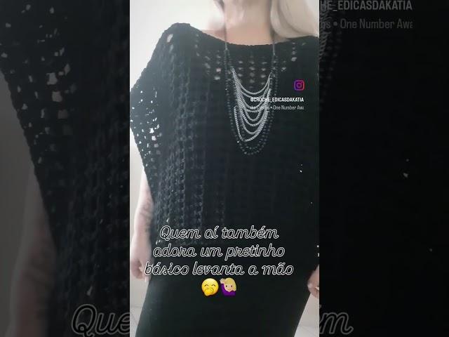 BLUSA DE CROCHÊ FÁCIL - CLIQUE NO ÍCONE ▶️ DO TÍTULO E ASSISTA À VÍDEO-AULA COMPLETA