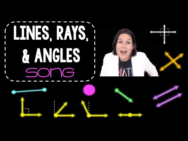LINES, RAYS, ANGLES Song | Geometry VOCAB Music Video Series (Part 1)