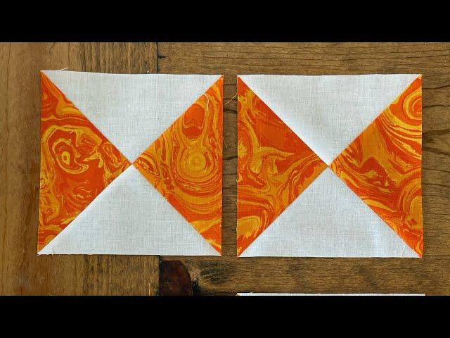 How to Make 2-Color Quarter Square Triangles: Beginner Skill Builder Sampler Quilt- Month 4, Week 2