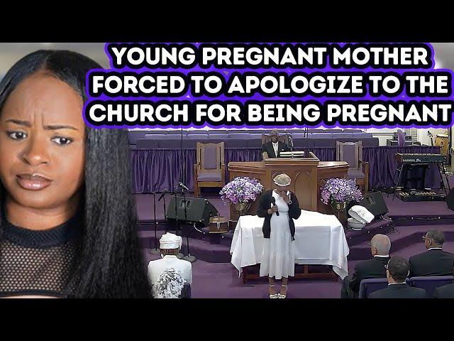 (fixed audio)Pastor Forces Young Mother to Apologize for being pregnant