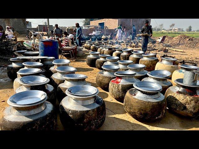 Pakistan's Special Wedding Food Preparation | Mutton Steam and Qorma | Chicken Pakora and Sweet Rice