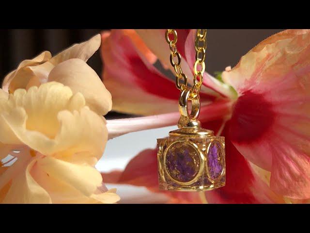 How to make this Ethereal Elegance: Gilded Floral Pendant #handmade #jewelry #diy #tutorial