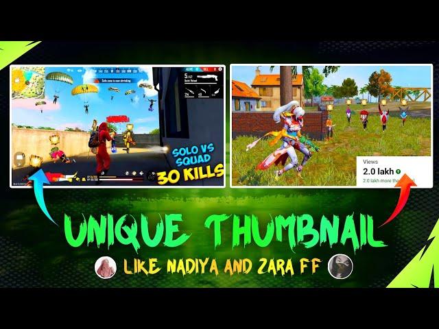 How To Edit Thumbnail Like @NADIYAFF And @zaraff4486 // How To Edit Thumbnail Like @ZeroxFF 