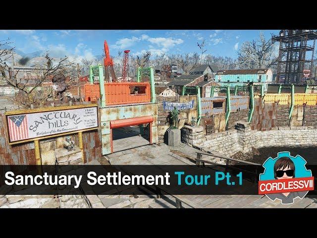 Fallout 4 | Sanctuary Settlement Tour (Part 1)