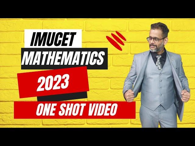 One shot video for IMUCET 2023, Trigonometry quick revision