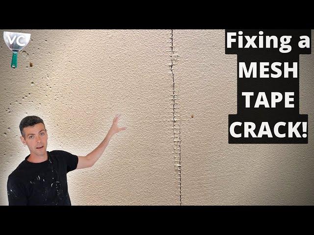 Drywall Repair!!! Fixing a classic MESH TAPE CRACK!