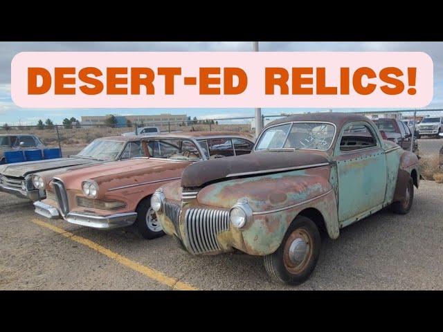 New Mexico Dragway Collector Car Auction Walk Around! Edsel, Pontiac, Chevrolet, Ford, IHC & More!