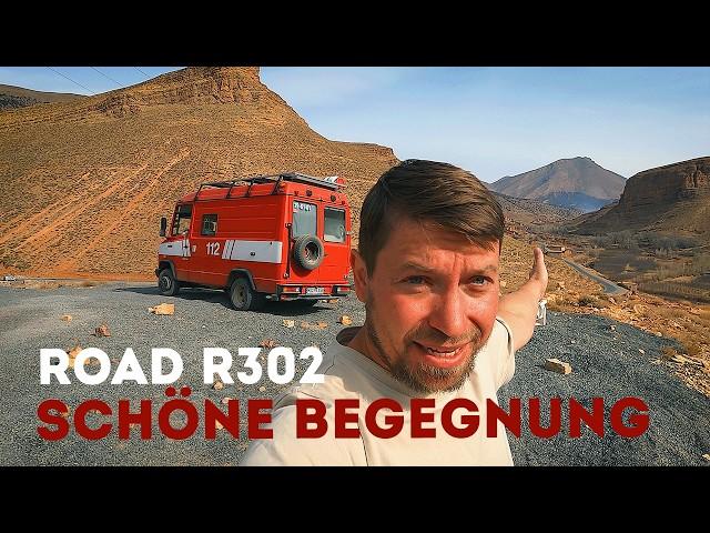 Flucht aus den Bergen, entlang der R302  | expedVan  in Marokko, Januar 2024  | #vanlife 83