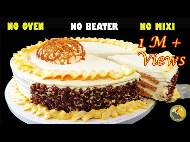 ഓവനും ബീറ്ററും മിക്സിയും ഇല്ലാതെ |PERFECT| BUTTERSCOCH CAKE|1 Kg|BUTTERSCOTCH CAKE MALAYALAM|Ep.#173