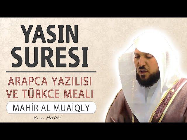 Yasin suresi anlamı dinle Mahir al Muaiqly (Yasin suresi arapça yazılışı okunuşu ve meali)