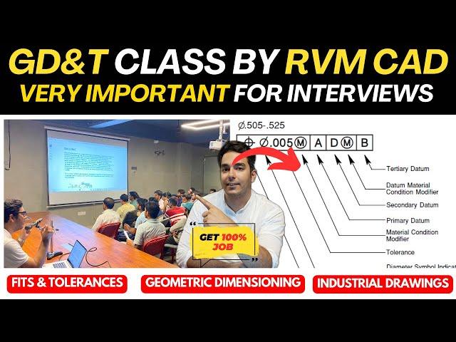 GD&T Class by RVM CAD | Most Important Tool for Mechanical Engineers to get a Job!