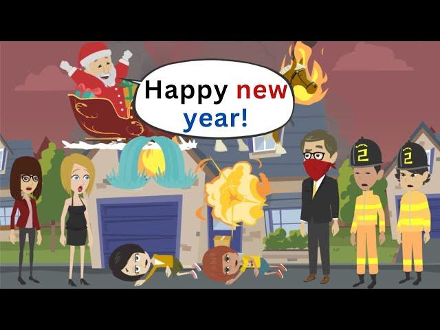 HAPPY NEW YEAR LISA! | Basic English conversation | Learn English | Like English