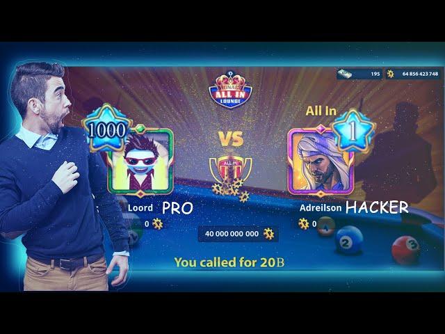 noob vs pro vs hacker | ALL IN TABLE - 8Ball Pool  M.C