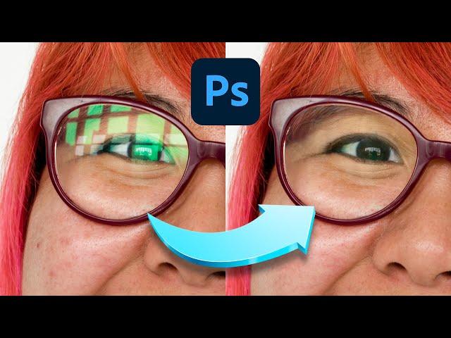 How to Remove Glare from Glasses using Photoshop #nucly