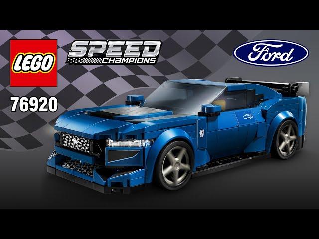 LEGO Speed Champions Ford Mustang Dark Horse Sports Car (76920)[344 pcs] Building Instructions | TBB