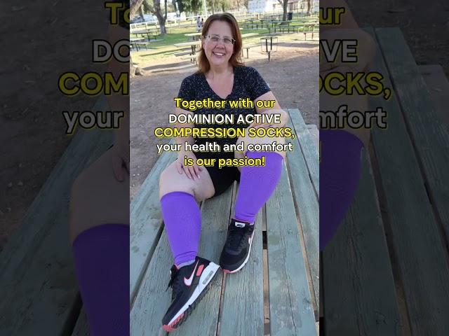 Dominion Active Plus Size Compression Socks boost circulation, comfort, and all-day support.