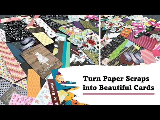 4 WAYS to turn Paper Scraps into Beautiful Cards!