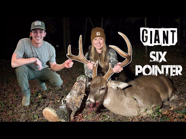 Taking my PREGNANT Wife Hunting: a GIANT 6 Pointer in the Suburbs!!