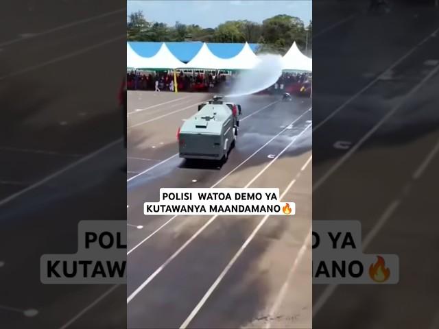 POLISI  WAONESHA DEMO YA KUTAWANYA MAANDAMANO #raissamia #polisitanzania #polisi #globaltv