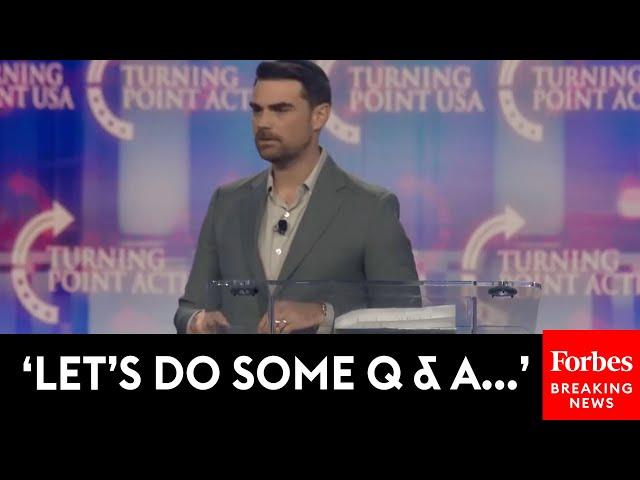 Ben Shapiro Roasts Democrats, Takes Questions From Audience At Turning Point Event