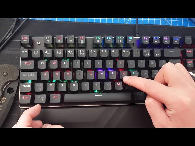 How to set individual key colors on Havit KB389L keyboard