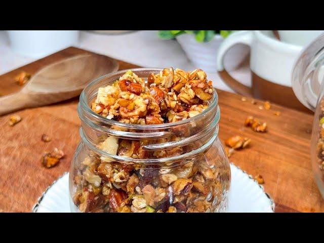 Delicious Homemade Granola: No Added Sugar and No Oven / Quick Recipe