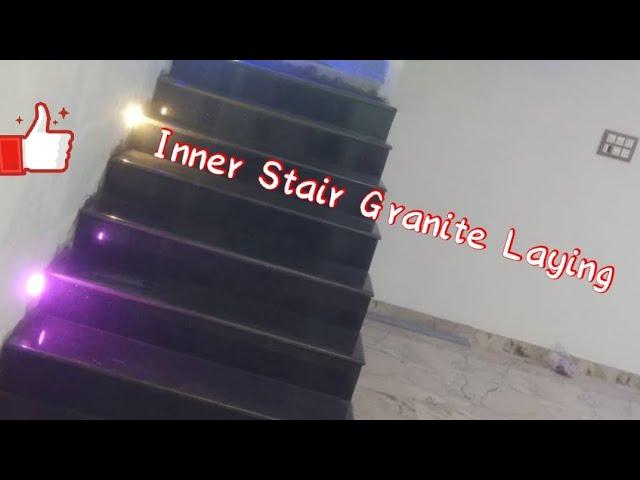 Folding Stair Granite Laying